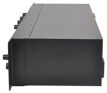 2 Zone Installation Mixer with 4 Dual Stereo Channels + 2 Mic Inputs
